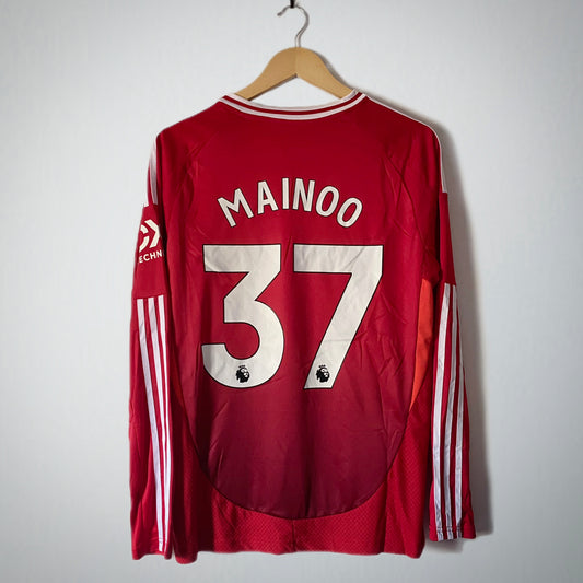 Manchester United 2024/25 Home Long-Sleeve Mainoo #37