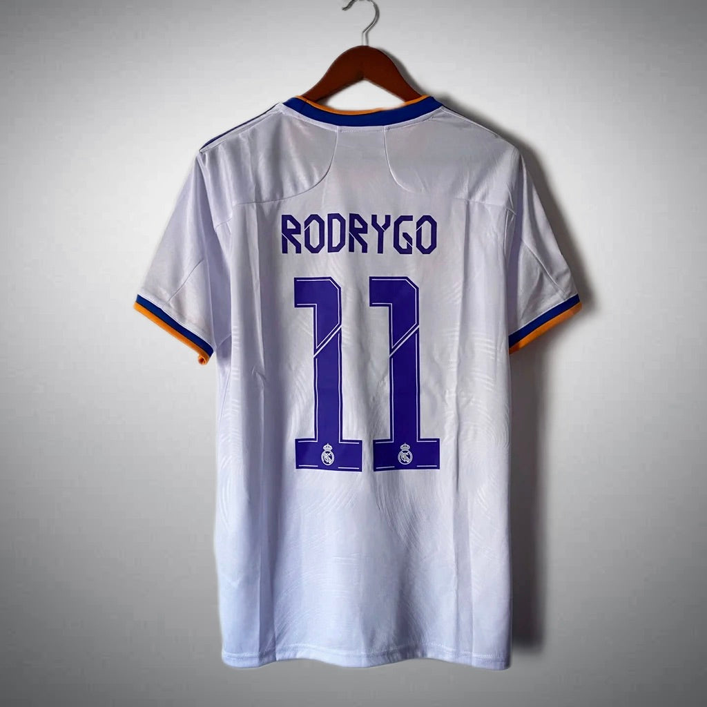 Real Madrid 2021/22 Home Rodrygo #11 CL FINAL