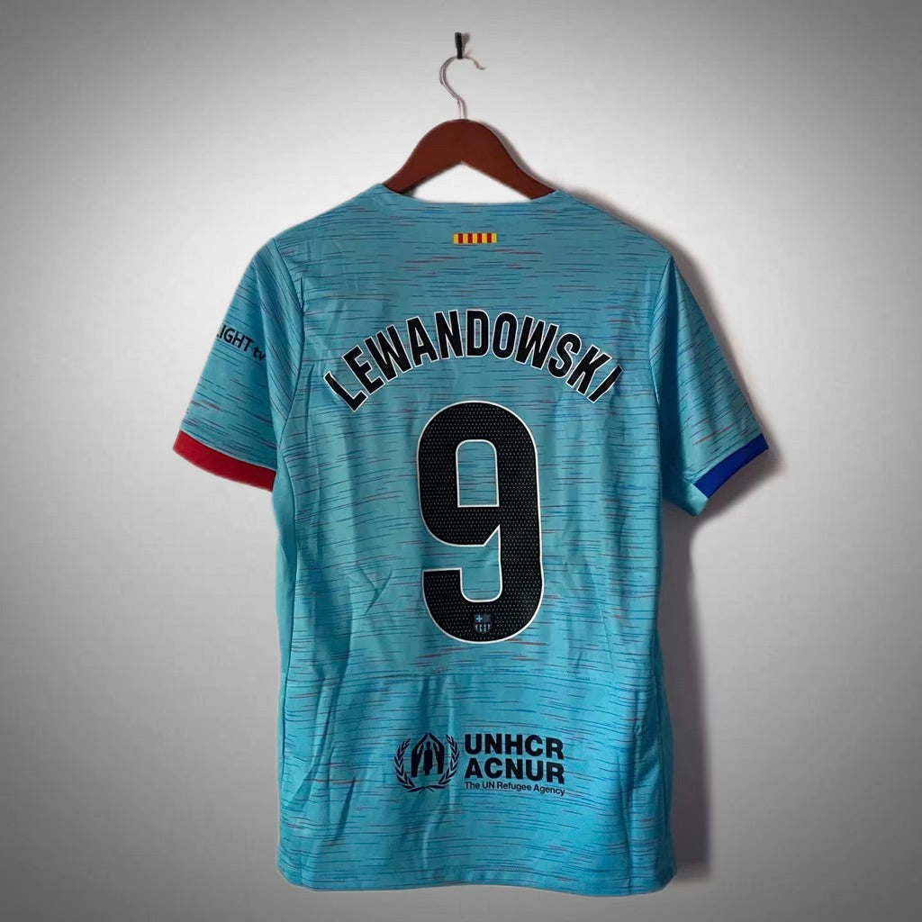 Barcelona 2023/24 Away Lewandowski #9